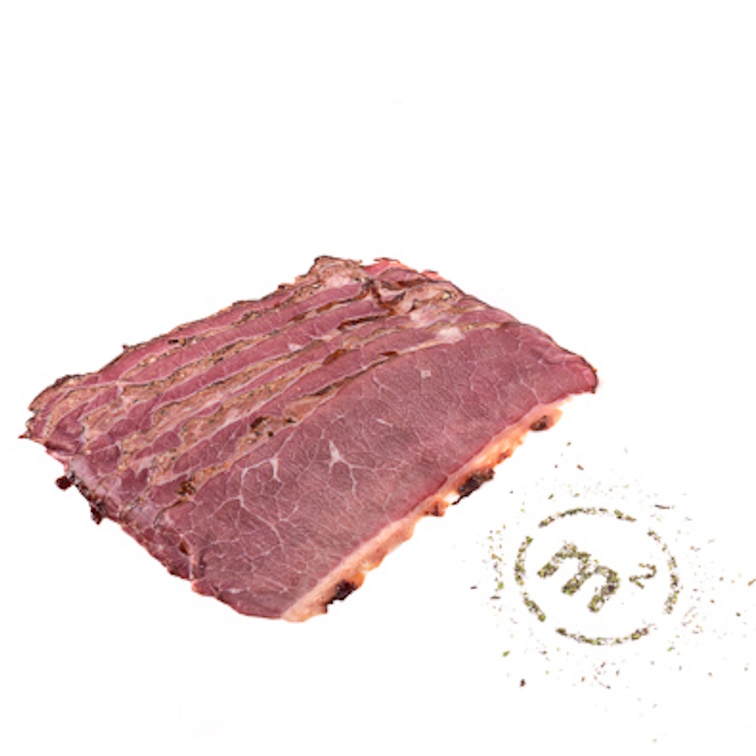 Брискет копченый сервировочная нарезка 100г Рос органик