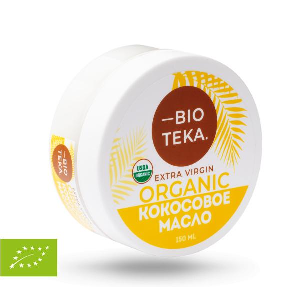 Кокосовое масло BIOTEKA Organic Extra Virgin 150 мл