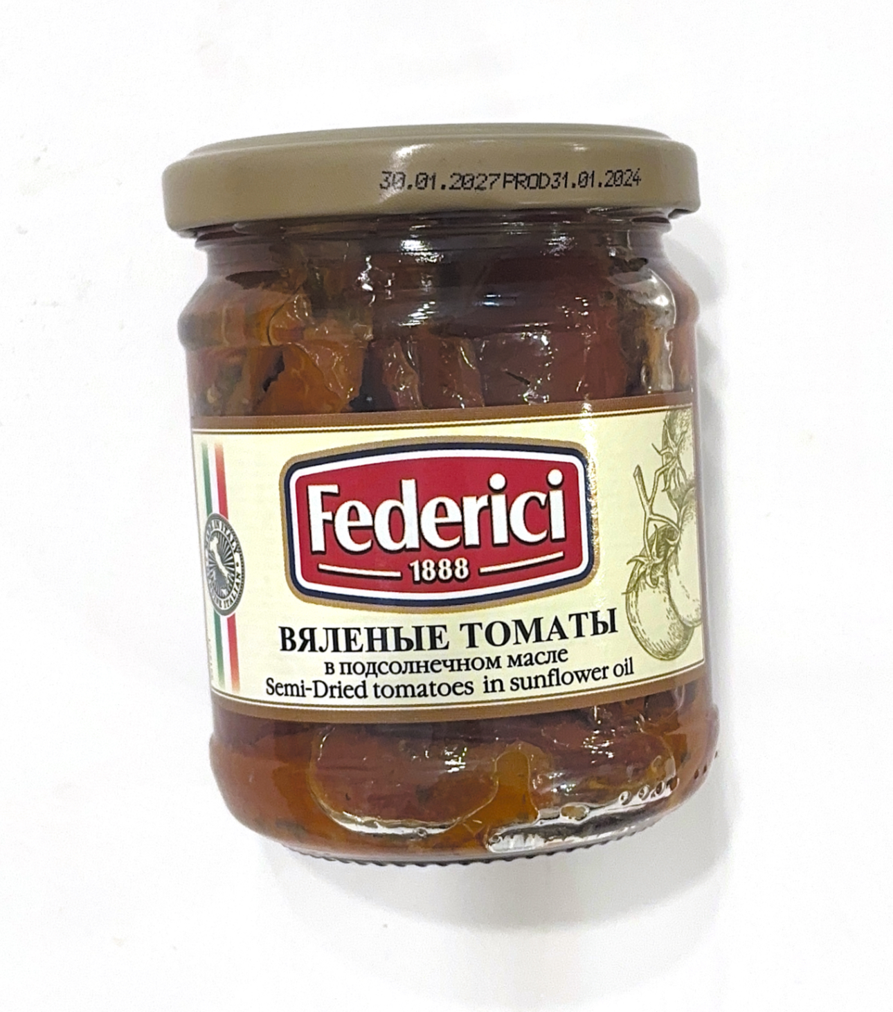 Томаты вяленые в масле "Federici" 180гр.