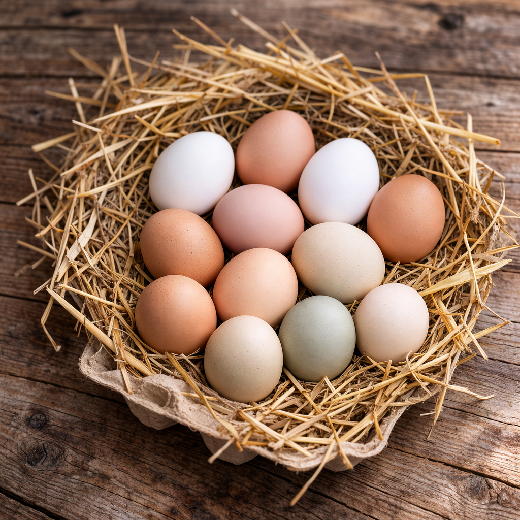 Яйца куриные деревенские диетические (10 шт)