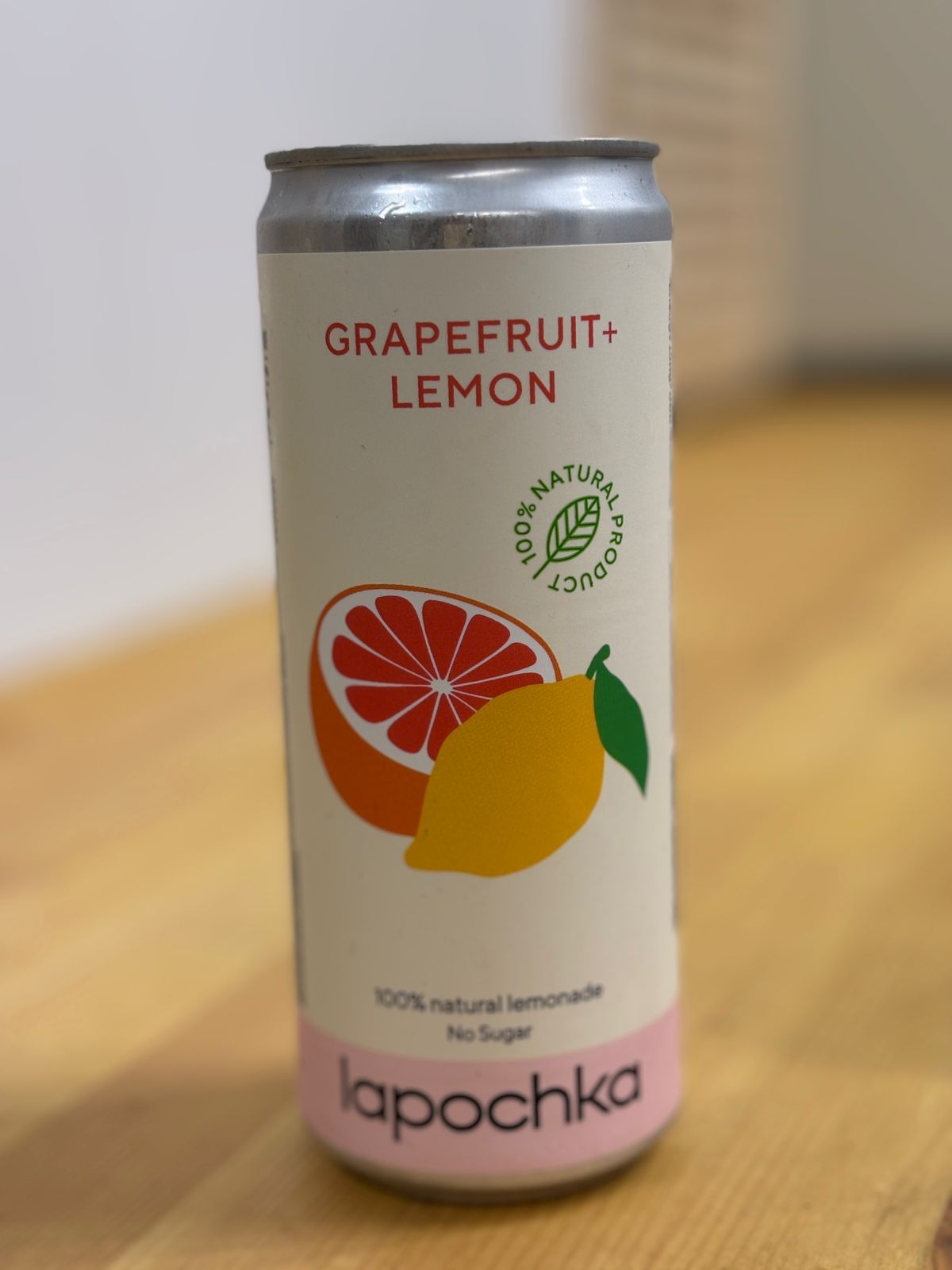 Лимонад "Лапочка" грйпфрут/лимон 0,33л без сахара