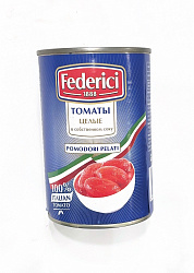 Томаты очищенные целые в собственном соку "Federici" 425мл