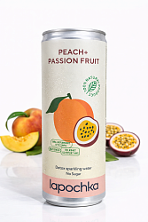Лимонад "Лапочка" персик/маракуйя 0,33л без сахара