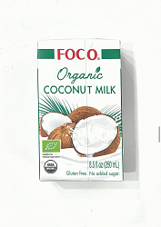 Кокосовое молоко ORGANIC FOCO 250 мл тетрапак