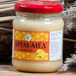 Крем-мёд с лимоном и имбирём 300 гр