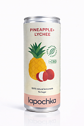 Лимонад "Лапочка" ананас/личи 0,33л без сахара