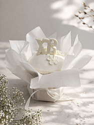 Кулич творожный Цветы S 150гр.