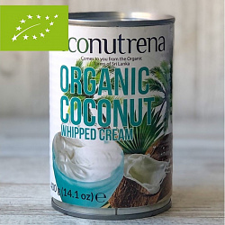 Органические взбитые кокосовые сливки "Econutrena" 30% 400мл ж/б